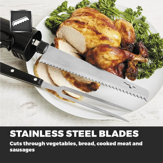 Tower - Electric Carving Knife Set Electric Carving Knives | Snape & Sons