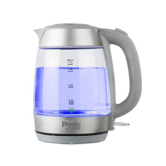 Tower - Presto Glass Kettle 1.7L Kettles | Snape & Sons
