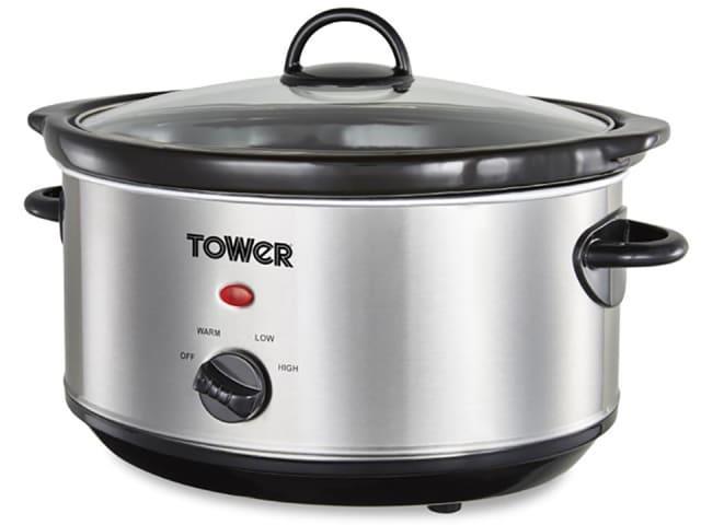 Tower - Stainless Steel Slow Cooker 4-6 Portion Slow Cookers | Snape & Sons