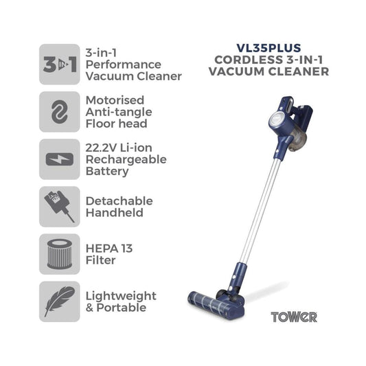 VL35 Plus 3-in-1 Anti Tangle Cordless Vacuum