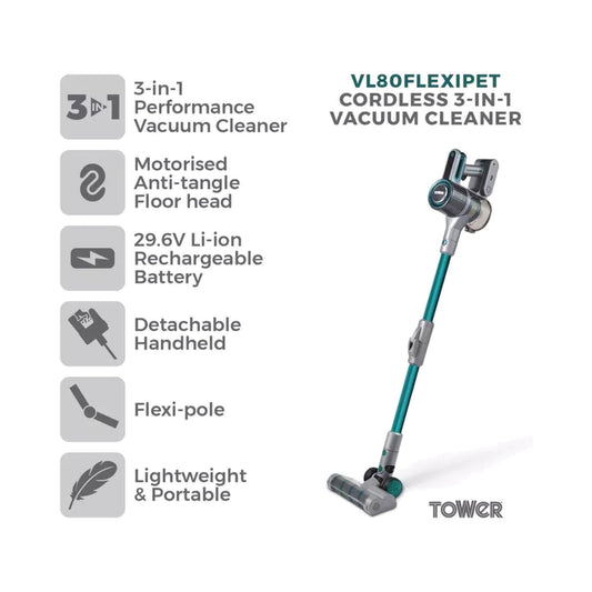 VL80 Flexi Anti-Tangle Cordless 3-in-1 Vacuum Cleaner