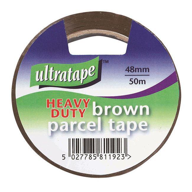 Ultratape - Heavy Duty Brown Parcel Tape 48mm x 50m Packing Tapes | Snape & Sons