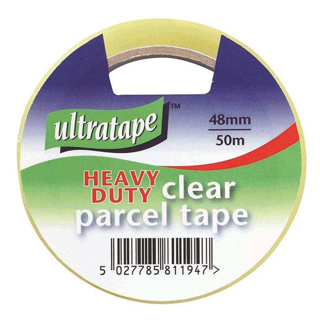 Ultratape - Heavy Duty Clear Parcel Tape 48mm x 50m Packing Tapes | Snape & Sons