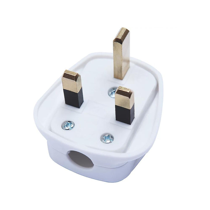 Unbranded - White 13A Fused UK 3 Pin Plug Top Plug Tops | Snape & Sons