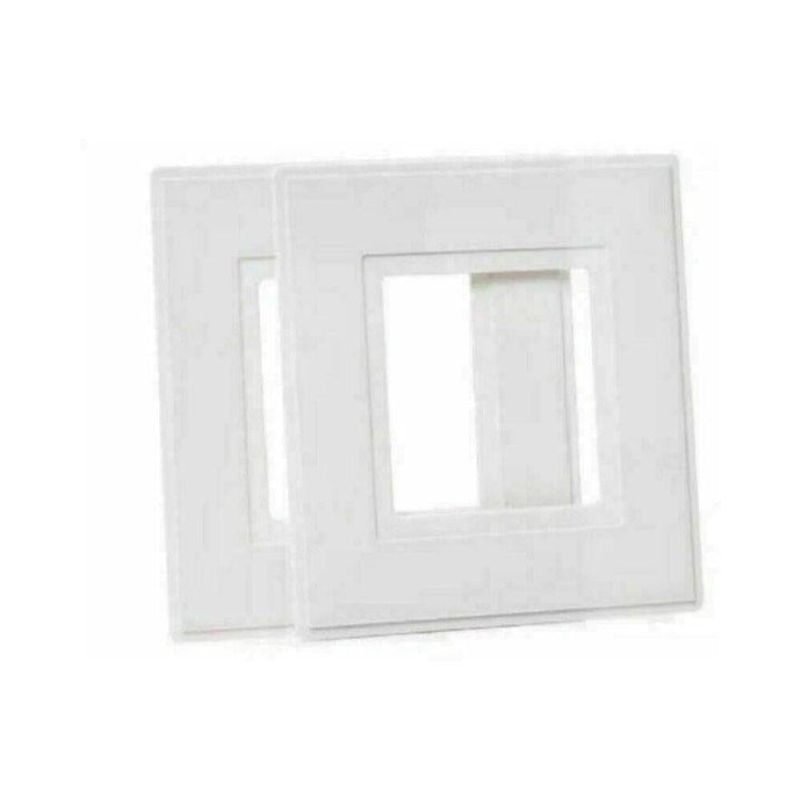 Unbranded - White Single Switch Finger Plate - Twin Pack Other Face Plates | Snape & Sons