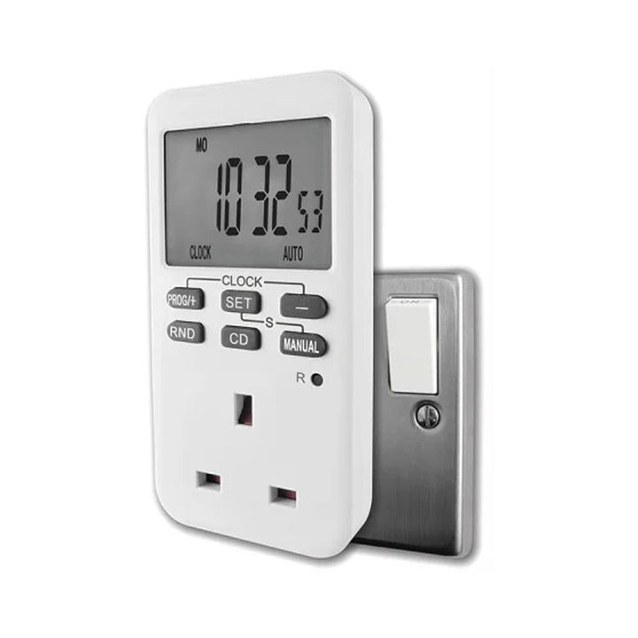UNI-COM Easy Read Digital Socket Timer Switch Timer Switches | Snape & Sons