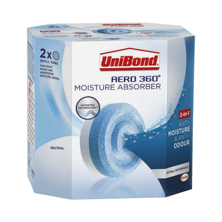 Unibond - Aero 360 Moisture 2-in-1 Refill Tabs Original Twin Pack Damp Control | Snape & Sons