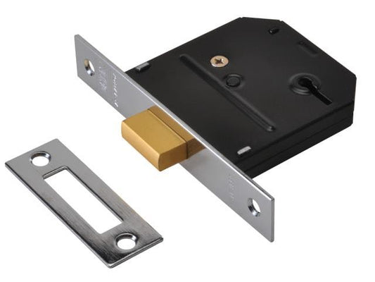 Union Locks - Essentials 3 Lever Deadlock Brass 65mm Deadlocks | Snape & Sons