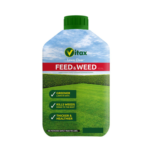 Vitax - Lawn Clear Green Up Liquid Feed & Weed 100sq.m Lawn Treatment | Snape & Sons