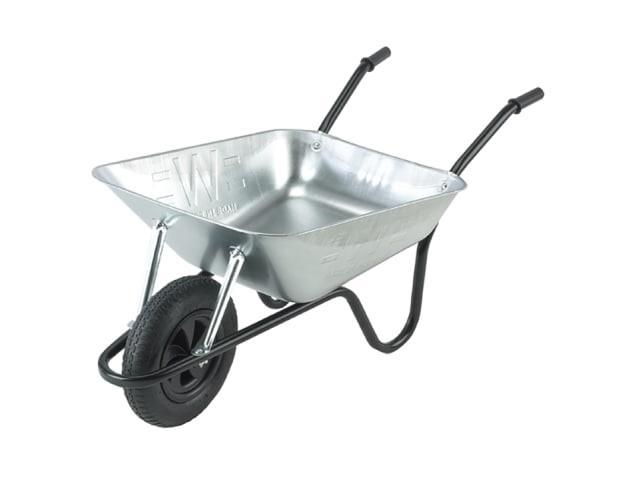 Walsall Wheelbarrow Co. - Easi-load Galvanised Wheelbarrow 85l Wheelbarrows | Snape & Sons