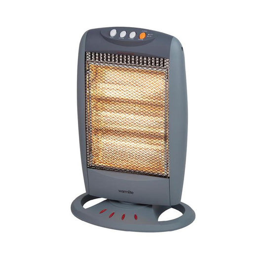 Grey 1200W Oscillating Halogen Heater – Snape u0026 Sons