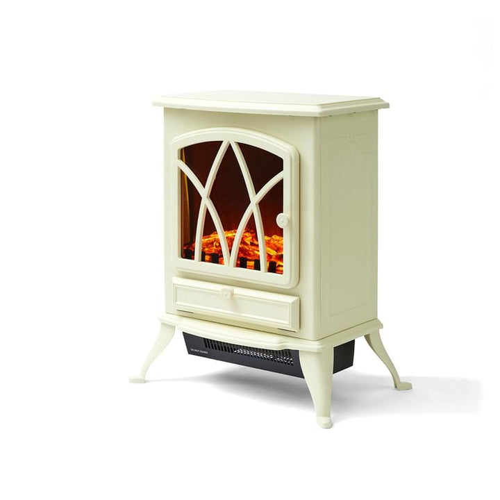 Warmlite - Sterling Cream Electric Stove Heater Electric Stoves | Snape & Sons