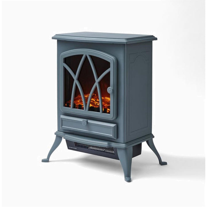 Warmlite Sterling Grey Electric Stove 2kW Electric Stoves | Snape & Sons