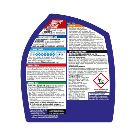 Weedol PathClear Weedkiller Spray 1Ltr