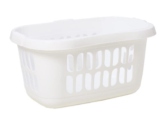 Whatmore - White Casa Hipster Laundry Basket Laundry Baskets | Snape & Sons