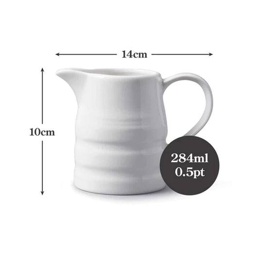 W.M.Bartleet - Classic Porcelain Churn Milk Jug 0.5pt Milk Jugs | Snape & Sons