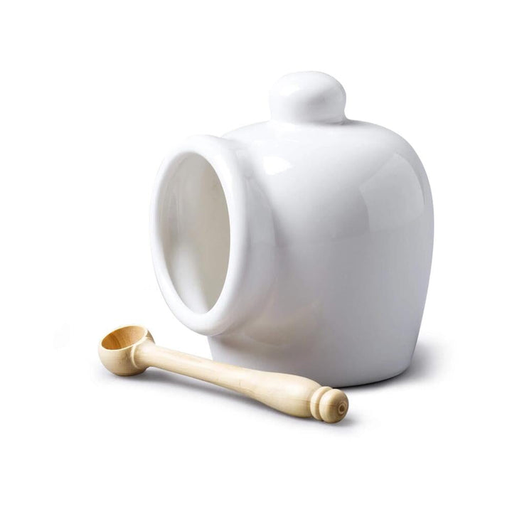 W.M.Bartleet - Traditional Porcelain Salt Pig with Spoon Kitchen Storage Canisters | Snape & Sons