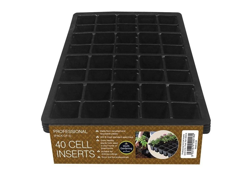 Worth - 40 Cell Insert Seed Trays x5 Seed Trays | Snape & Sons