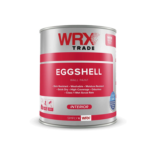 WRX Trade 2.5L Brilliant White Eggshell Silk Emulsion Emulsion Paints | Snape & Sons