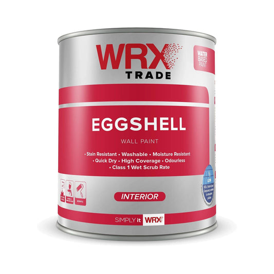 WRX Trade Brilliant White Eggshell Emulsion 5L Emulsion Paints | Snape & Sons