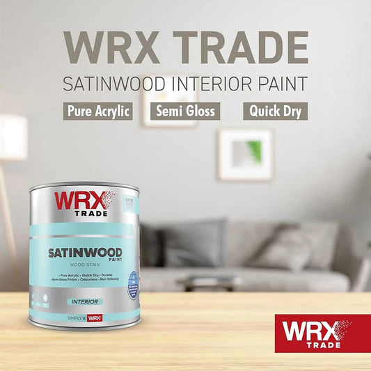 WRX Trade Brilliant White Satinwood 2.5L Wood & Metal Paints | Snape & Sons