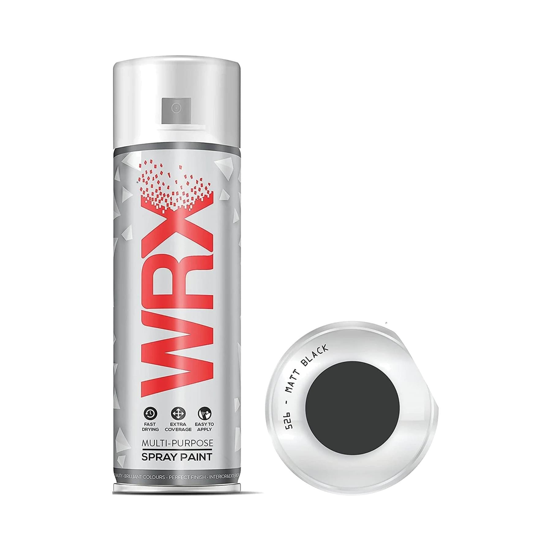 WRX Trade Multi-Purpose Matt Black Spray Paint Spray Paints | Snape & Sons
