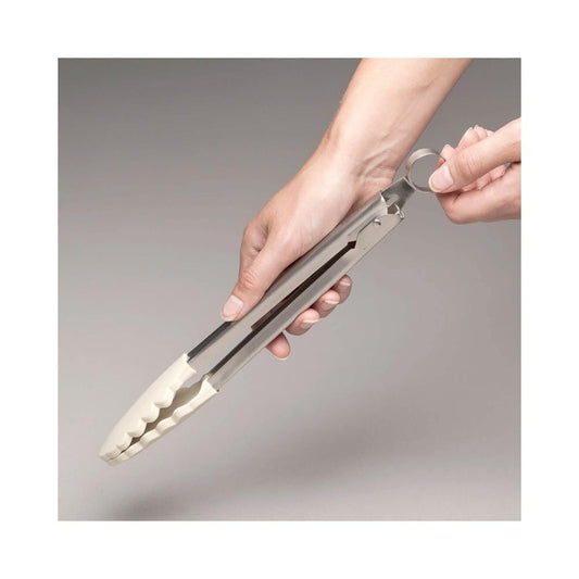 Zeal by CKS - 25cm French Grey Silicone Tongs Kitchen Tongs | Snape & Sons