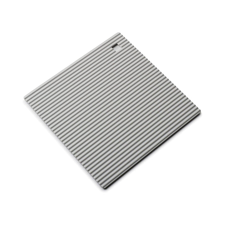 Zeal by CKS Hot Mat 18cm French Grey Square Silicone Trivet Trivets | Snape & Sons