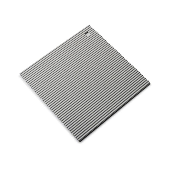Zeal by CKS - Hot Mat 22cm French Grey Square Silicone Trivet Trivets | Snape & Sons