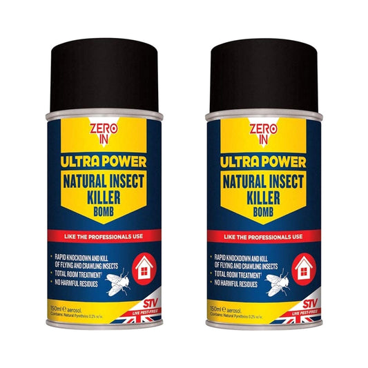 Zero In Ultra Power Natural Insect Bomb Twin Pack Insect Control | Snape & Sons