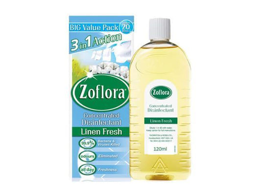 Zoflora - Linen Fresh Concentrated Disinfectant 120ml Bleach & Disinfectants | Snape & Sons